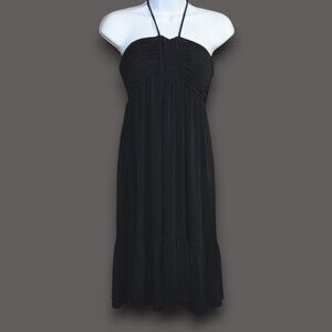 ALLEN B. Women's Size S Halter Top Padded bust Little Black DRESS